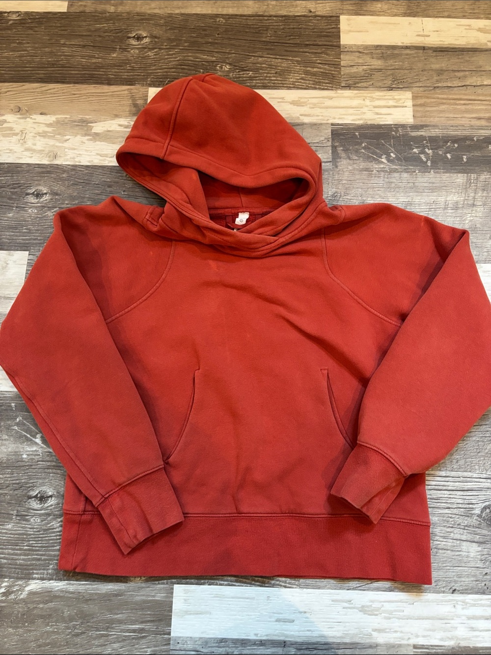 lululemon athletica red women's pullover hoodie